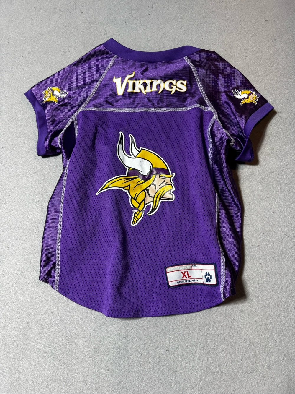 Minnesota Vikings Pet Purple Football Jersey - XL